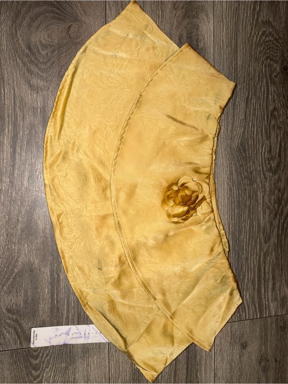 Yellow Floral Accent Half Apron